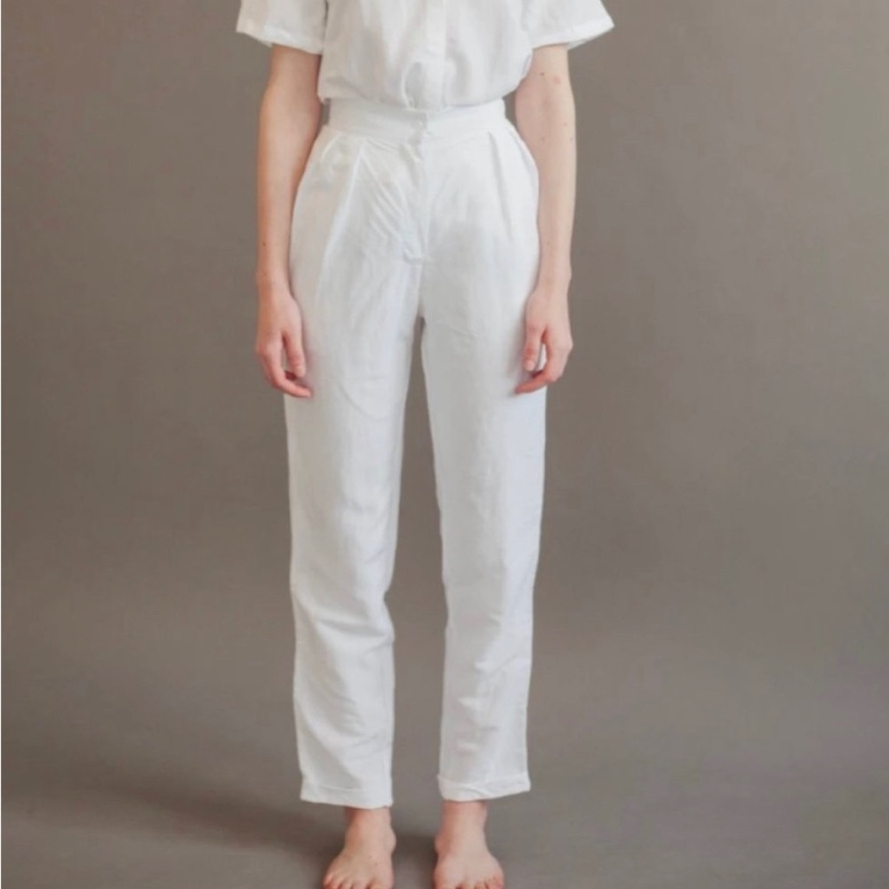 UNCLE STUDIOS - White linen Bloomers